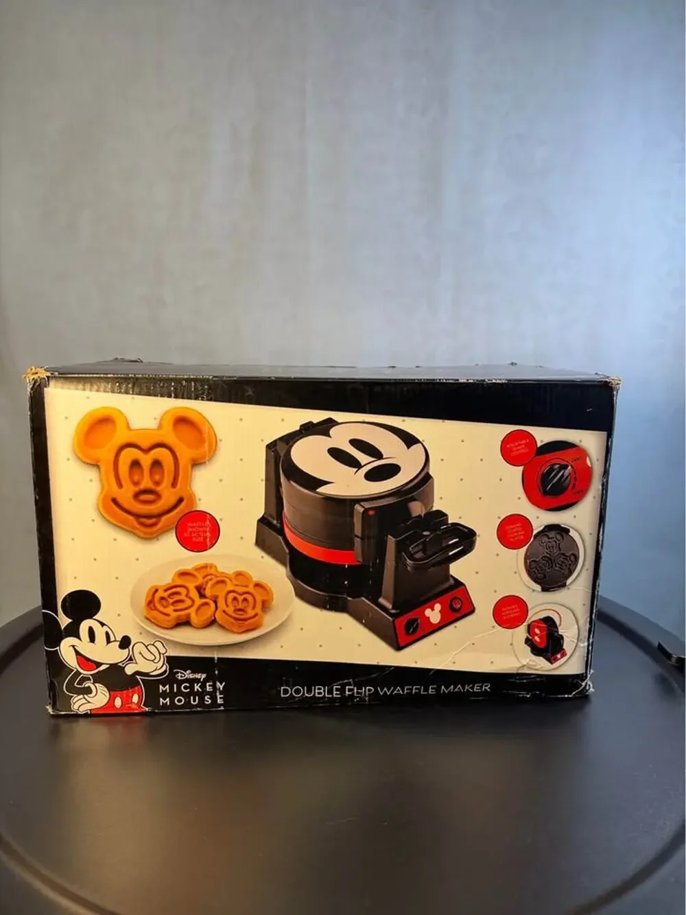 NIB 🎉Disney Mickey Mouse Double Flip Waffle Maker